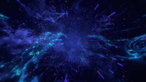 Cosmic Journey Through Space Nebula Simulating Motion