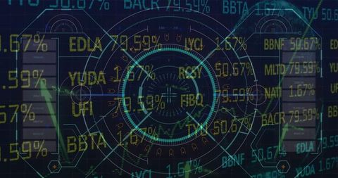 Digital Data Matrix with Financial Indicators and Target Scope - Download Free Stock Images Pikwizard.com