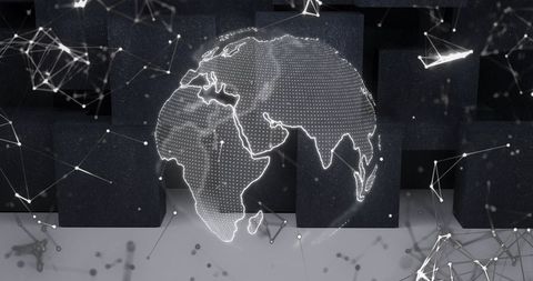 Futuristic Data Connection Across Digital Globe Interface - Download Free Stock Images Pikwizard.com
