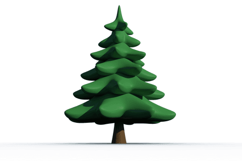 transparent green fir tree digital illustration - Download Free Stock Videos Pikwizard.com