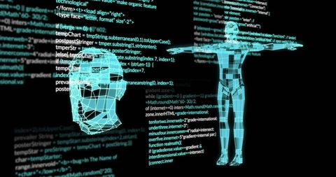 Digital Data Mapping on Human Body with Code Details