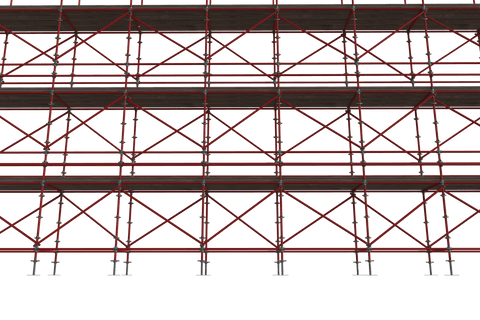 transparent view red metal construction scaffolding - Download Free Stock Videos Pikwizard.com