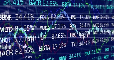 Financial Data Processing with Digital Interface Design - Download Free Stock Images Pikwizard.com