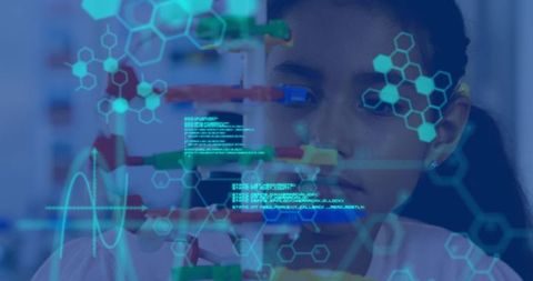 Young Scholar Explores Molecular Structures in Future Science Lab