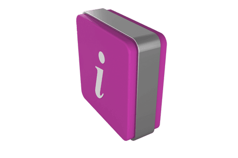 Purple Information Cube on Transparent Background Illustration - Download Free Stock Videos Pikwizard.com