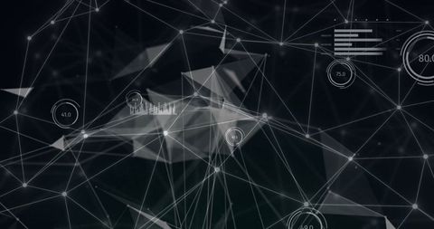 Futuristic Digital Network with Data Analytics Interface - Download Free Stock Images Pikwizard.com
