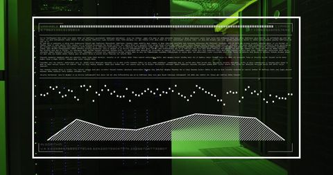 Data Processing Overlay in Modern Server Room Environment - Download Free Stock Images Pikwizard.com