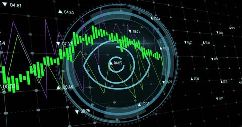 Cybersecurity innovation technology illustrating data analysis