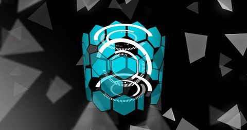 Futuristic Digital Data Blockchain & Network Connections