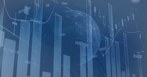 Digital Graphs and Globe Overlap Representing Global Data Processing - Download Free Stock Images Pikwizard.com