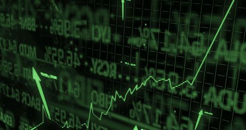 Dynamic Financial Growth Arrow with Data Overlay - Download Free Stock Images Pikwizard.com