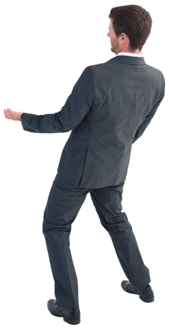 transparent confident businessman gesturing arms open in suit - Download Free Stock Videos Pikwizard.com