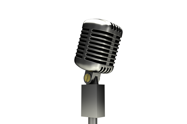 Vintage Silver Microphone On Transparent Background Isolated Illustration - Download Free Stock Videos Pikwizard.com