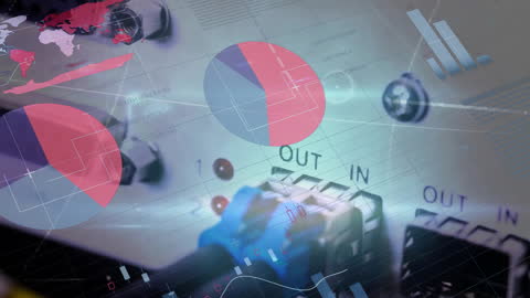 Futuristic Financial Data Processing with Dynamic Network Visuals