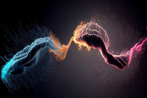 Abstract Energy Collision of Dynamic Particles in Motion