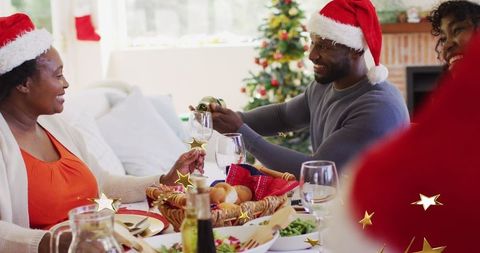 Family Gathering on Christmas Day with Festive Cheer - Download Free Stock Images Pikwizard.com