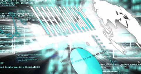 Digital Data Streaming with Glowing Lights and Global Connections - Download Free Stock Images Pikwizard.com