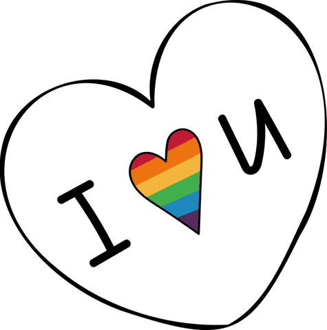 I Love You Heart with Rainbow on Transparent Background - Download Free Stock Videos Pikwizard.com