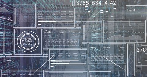 Futuristic Data Processing and Analysis in Digital Interface - Download Free Stock Images Pikwizard.com