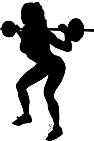 transparent silhouette of woman lifting weight bar - Download Free Stock Videos Pikwizard.com