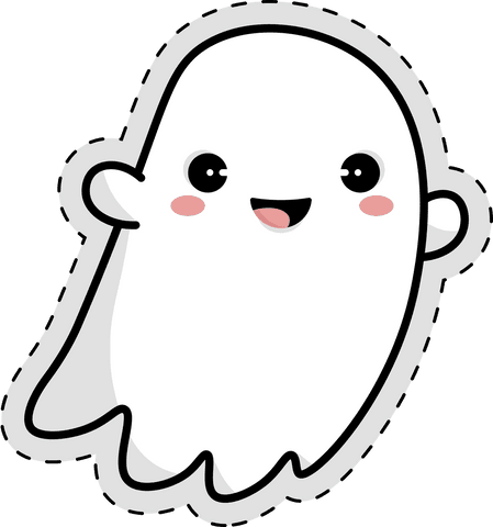 cute transparent ghost illustration for halloween celebrations - Download Free Stock Videos Pikwizard.com