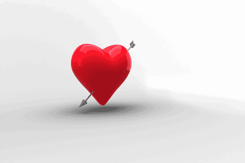 Red Heart with Arrow on Transparent Background for Love Concepts - Download Free Stock Videos Pikwizard.com