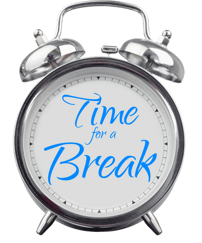 transparent alarm clock with time for a break text illustration - Download Free Stock Videos Pikwizard.com