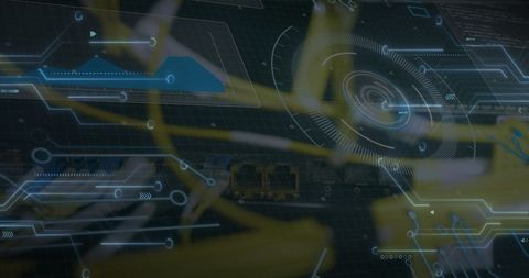 Futuristic Digital Interface Displaying Cyber Concepts - Download Free Stock Images Pikwizard.com