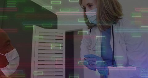 Doctor Preparing Syringe in Examination Room with Patient