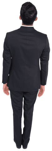 Businessman Turning Back Posing in Formal Attire Transparent - Download Free Stock Videos Pikwizard.com