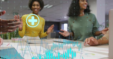 Diverse Team Collaborating Creatively Over Business Strategy