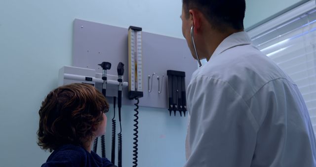 Young Child at Pediatrician's Office During Check-up Appointment - Download Free Stock Images Pikwizard.com