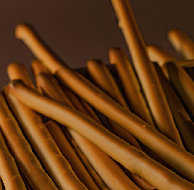Close up of breadsticks on black background created using generative ai technology - Download Free Stock Photos Pikwizard.com