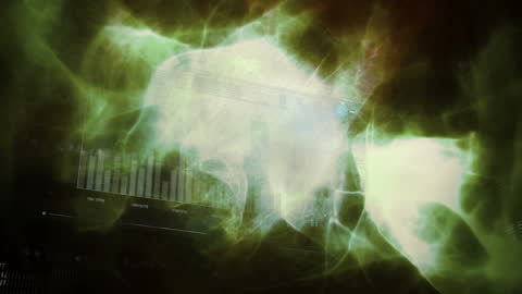 Digital Globe Animation with Data Charts