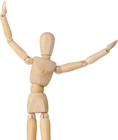 wooden mannequin with transparent background in expressive pose - Download Free Stock Videos Pikwizard.com