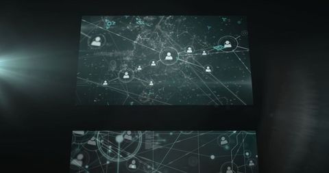 Digital Data Network with Global Connections - Download Free Stock Images Pikwizard.com