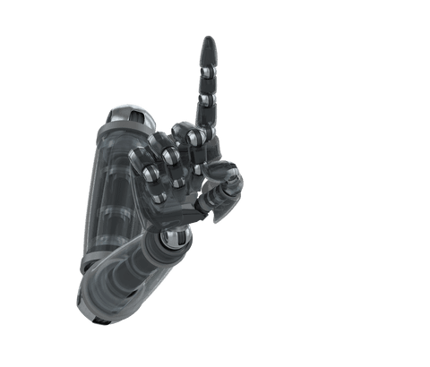 Transparent Robotic Hand Pointing in Futuristic Gesture - Download Free Stock Videos Pikwizard.com