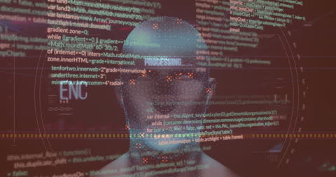 Futuristic Concept of Digital Data Processing and Virtual Reality