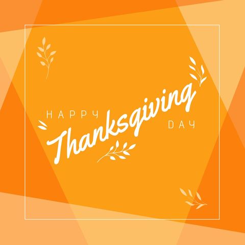 happy thanksgiving day typography with autumn colors - Download Free Stock Templates Pikwizard.com