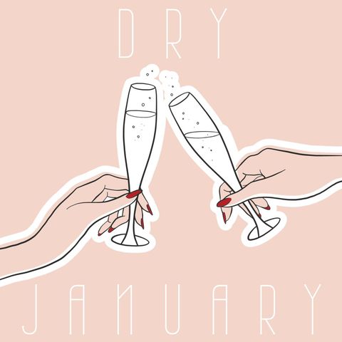 dry january celebration with empty champagne glasses - Download Free Stock Templates Pikwizard.com