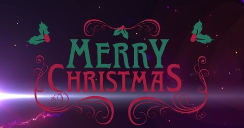 Elegant Merry Christmas Banner with Festive Design