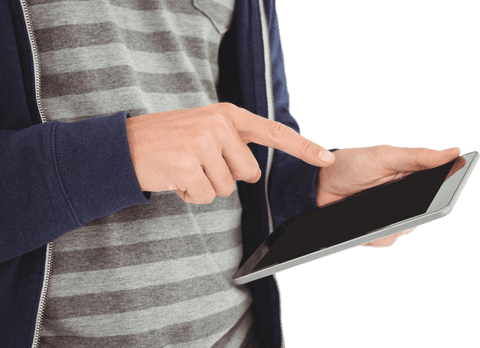 Isolated Hands Using Tablet Transparent Background - Download Free Stock Videos Pikwizard.com