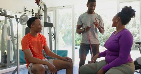 Friends Enjoying Home Workout and Bonding Over Fitness