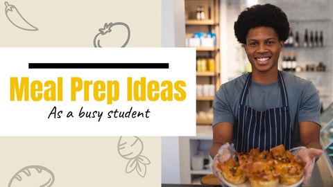 smiling chef promoting good meal prep ideas - Download Free Stock Templates Pikwizard.com