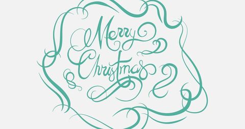 Elegant Scripted Merry Christmas with Swirling Patterns - Download Free Stock Images Pikwizard.com