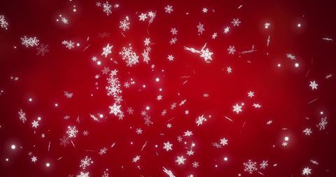 Falling Snowflakes on Red Background Illustrate Festive Christmas Scene - Download Free Stock Images Pikwizard.com