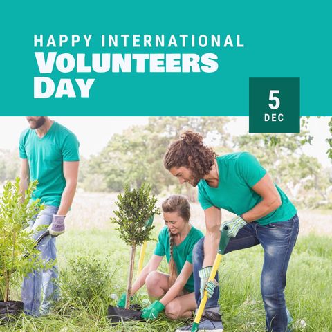 Celebrating international volunteers day with tree planting