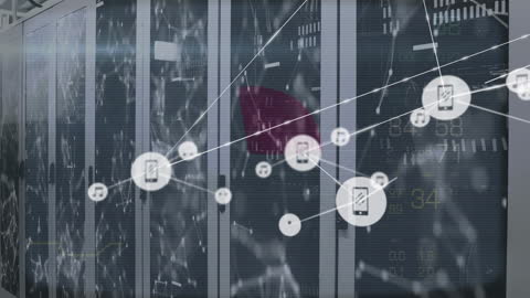 Digital Data Network Overlay on Server Rack