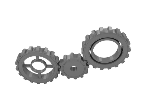 connected gray gears on transparent background illustration - Download Free Stock Videos Pikwizard.com