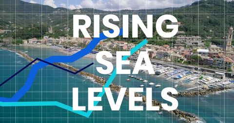 Coastal Town Impacted by Rising Sea Levels - Download Free Stock Images Pikwizard.com